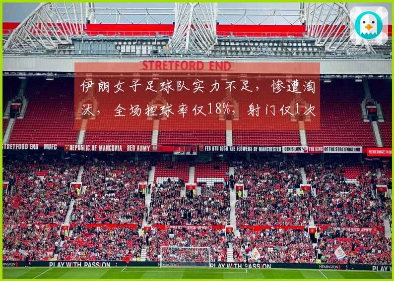 伊朗女子足球队实力不足，惨遭淘汰，全场控球率仅18%，射门仅1次